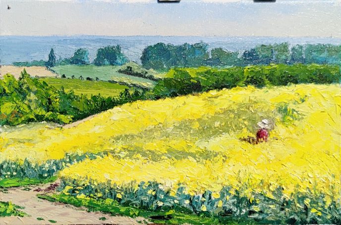 Eric Rothengatter "Frau im Rapsfeld"
